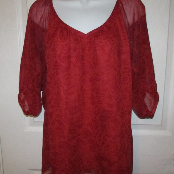H&M Lined 3/4 Sleeve Blouse - Sz 10 - Picture 9 of 9